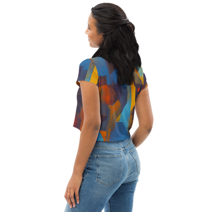 Women's Crop Tee - Cubist Dusk