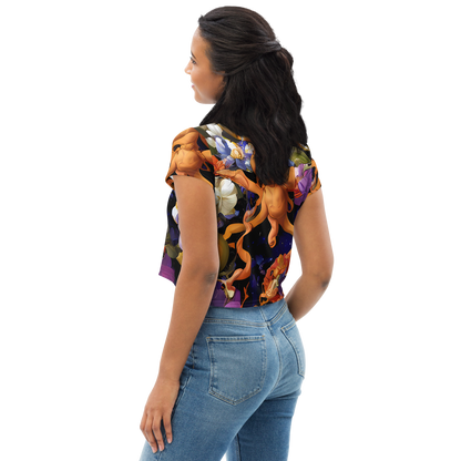 Women's Crop Tee - Blooming Cosmos