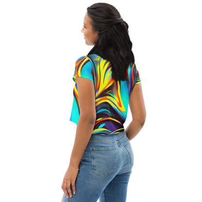 Women's Crop Tee - Cyber Surge