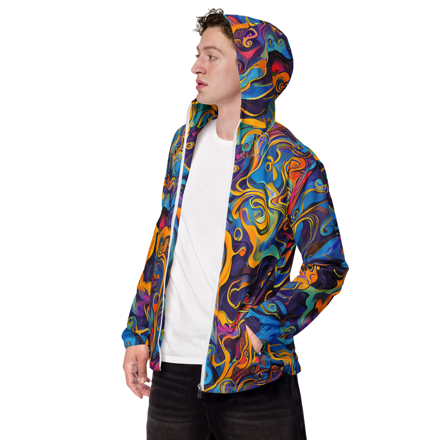 Men's Windbreaker - Cecily's Whorl