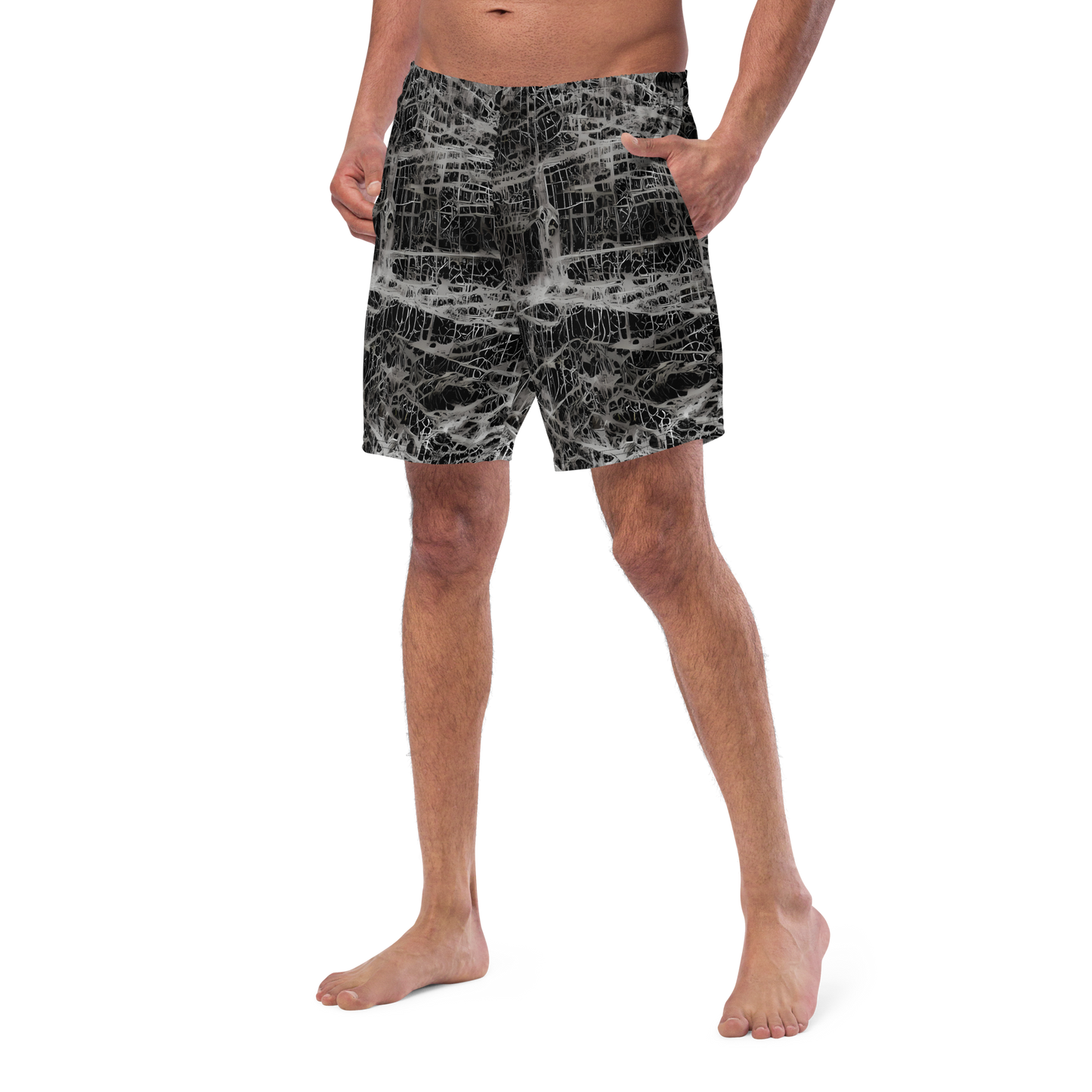 Swim Trunks - Monochrome Mesh