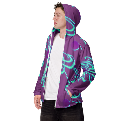 Men's Windbreaker - Neon Drift