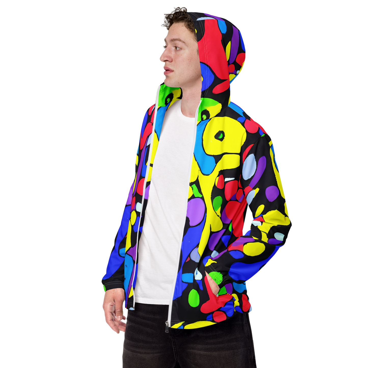 Men's Windbreaker - Miró's Mosaic