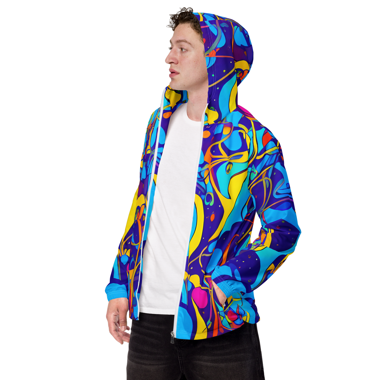 Men's Windbreaker - Spectral Tangle