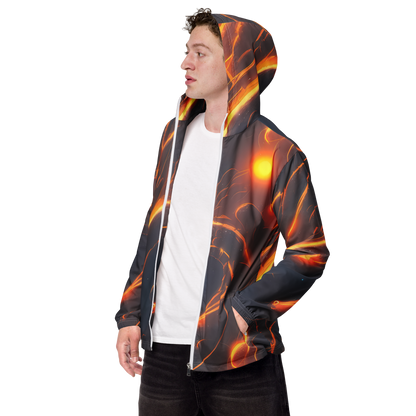 Men's Windbreaker - Inferno Spirals