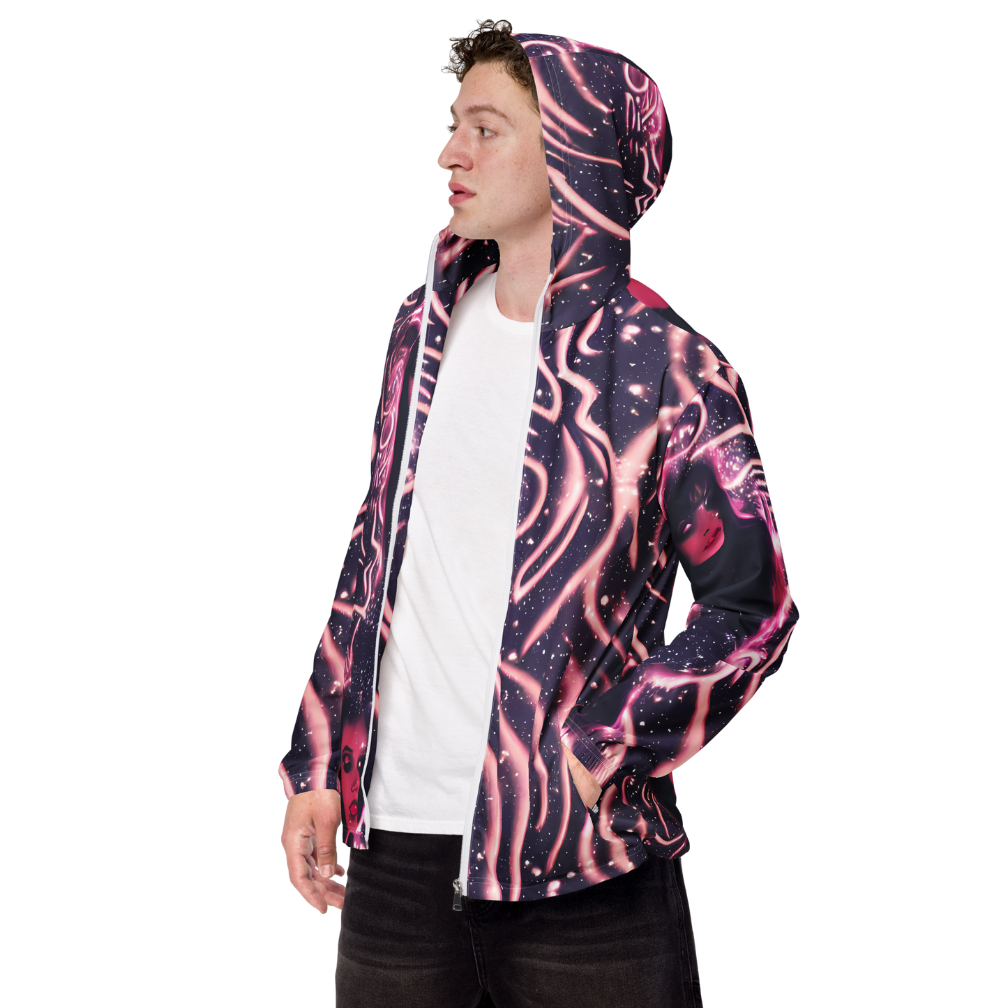 Men's Windbreaker - Stardust Siren