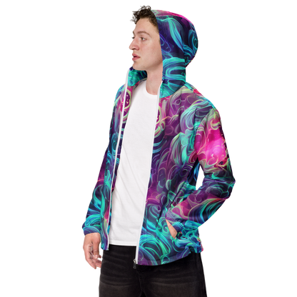Men's Windbreaker - Galactic Bloom