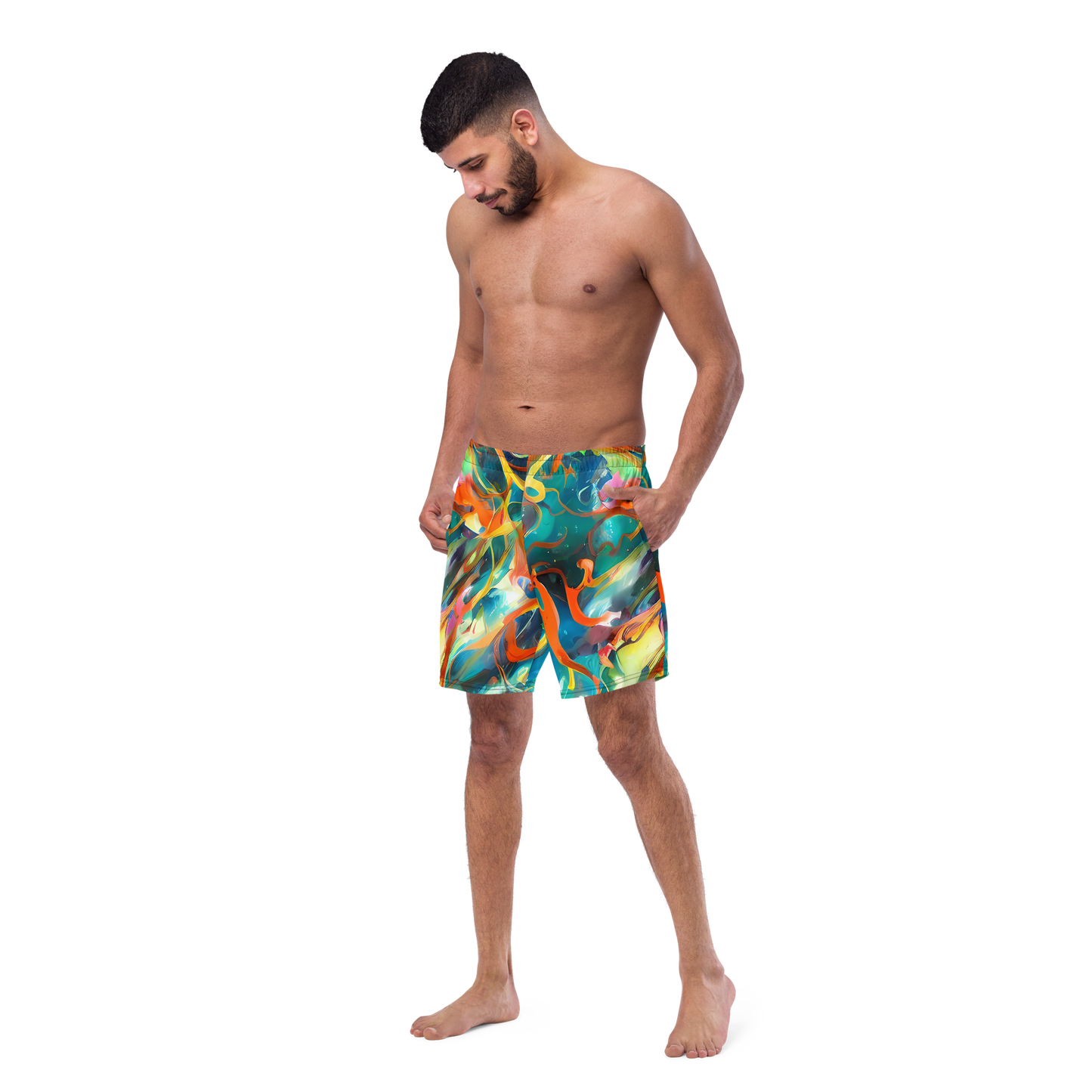 Swim Trunks - Cecily’S Swirl