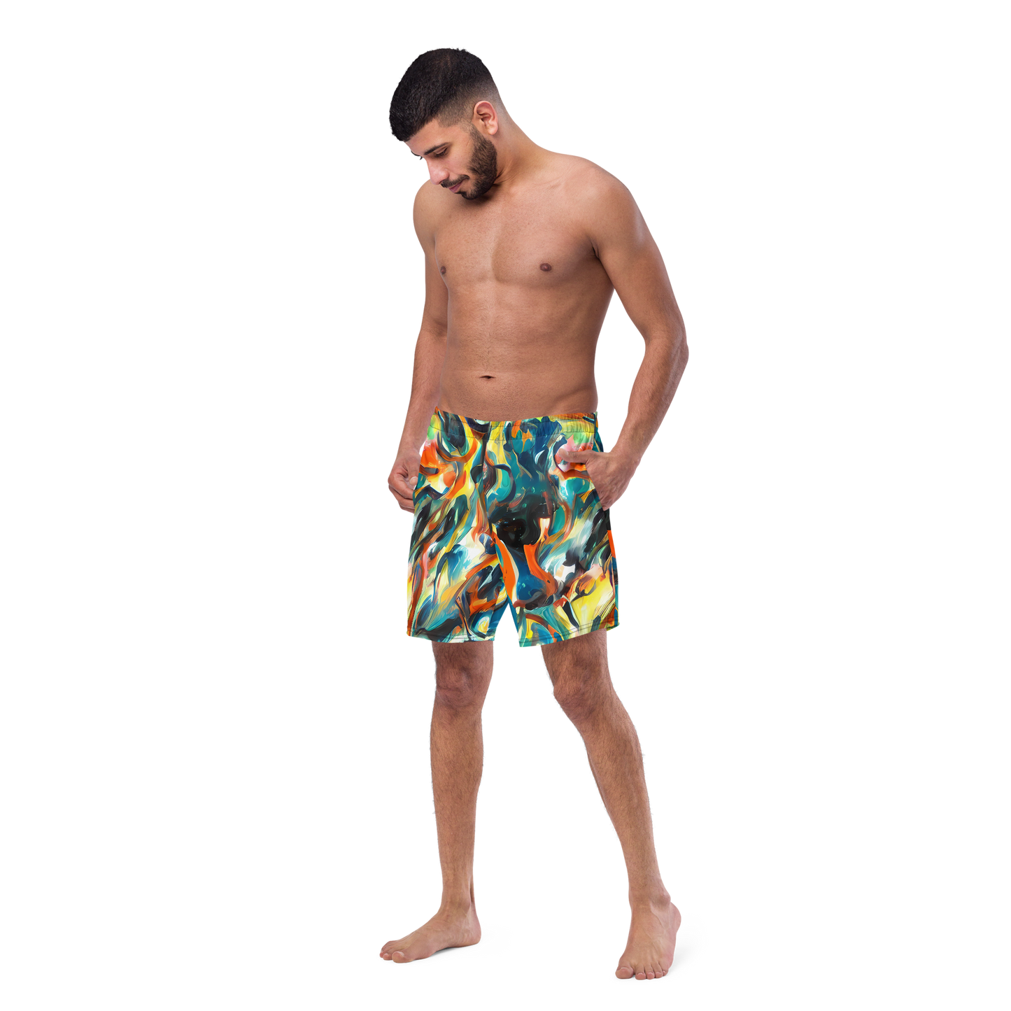 Swim Trunks - Chromatic Vortex