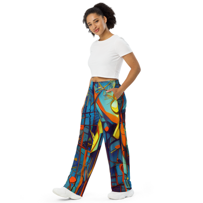 Wide-Leg Pants - Abstract Eddy