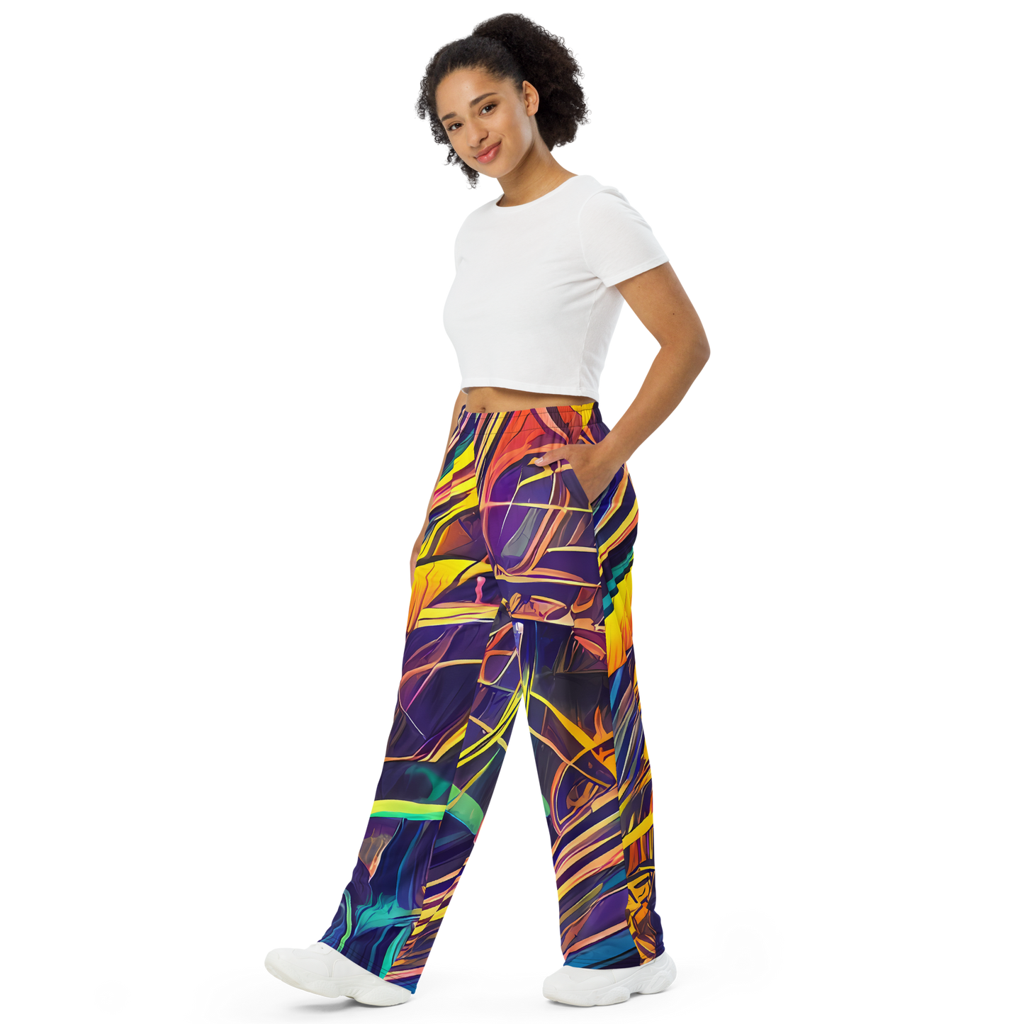 Wide-Leg Pants - Vector Rhapsody