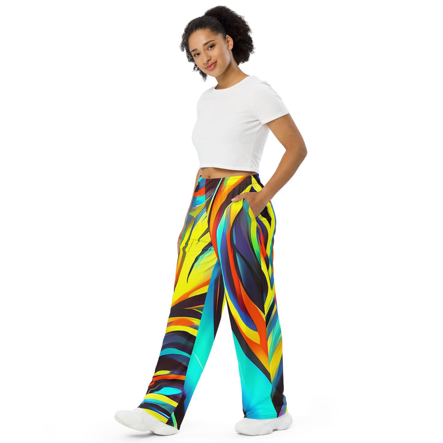 Wide-Leg Pants - Cyber Surge