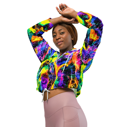 Women's Cropped Windbreaker - Vivid Veil