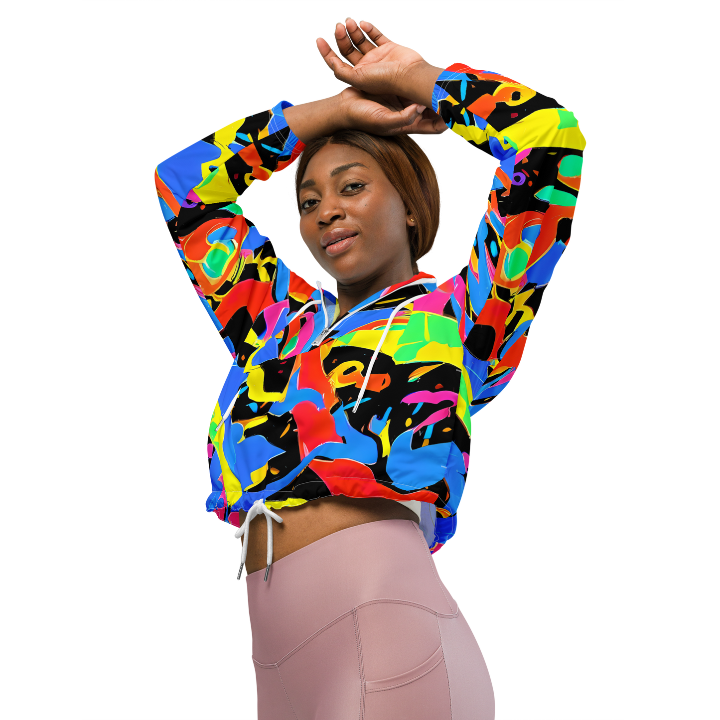 Women's Cropped Windbreaker - Orbit Opus