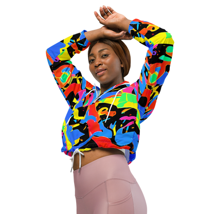 Women's Cropped Windbreaker - Orbit Opus
