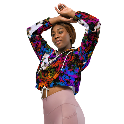 Women's Cropped Windbreaker - Sultry Smoke