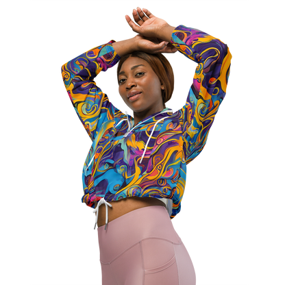 Women's Cropped Windbreaker - Cecily's Whorl