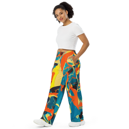 Wide-Leg Pants - Abstract Tango