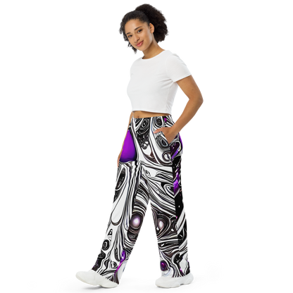 Wide-Leg Pants - Neo-Noir Waves