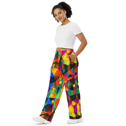 Wide-Leg Pants - Galactic Jigsaw