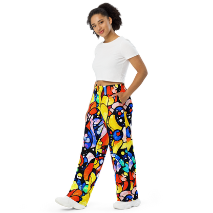 Wide-Leg Pants - Supernova Symphony