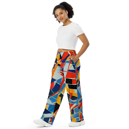 Wide-Leg Pants - Abstract Mingle