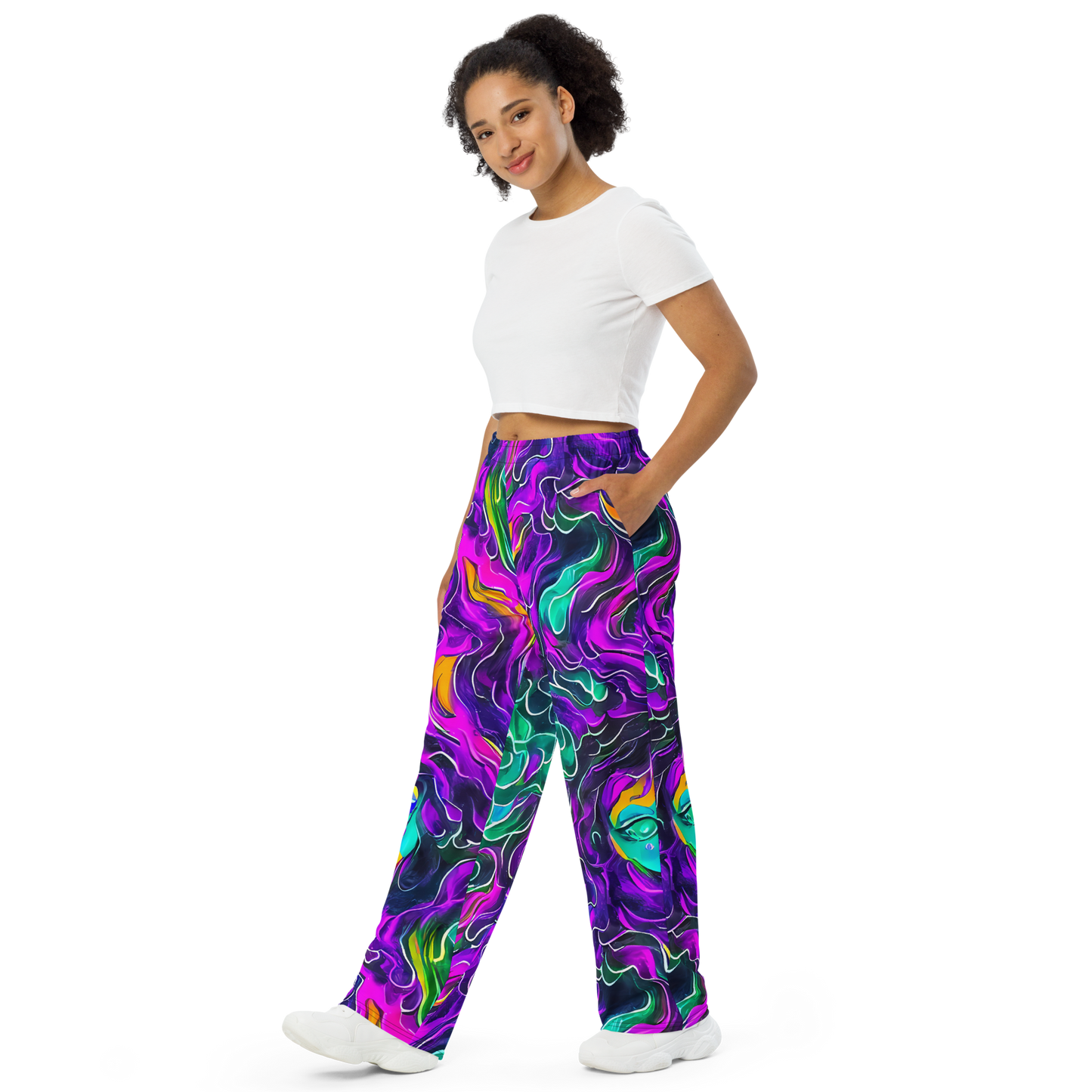 Wide-Leg Pants - Vortex Dream