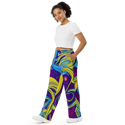 Wide-Leg Pants - Stellar Swirls