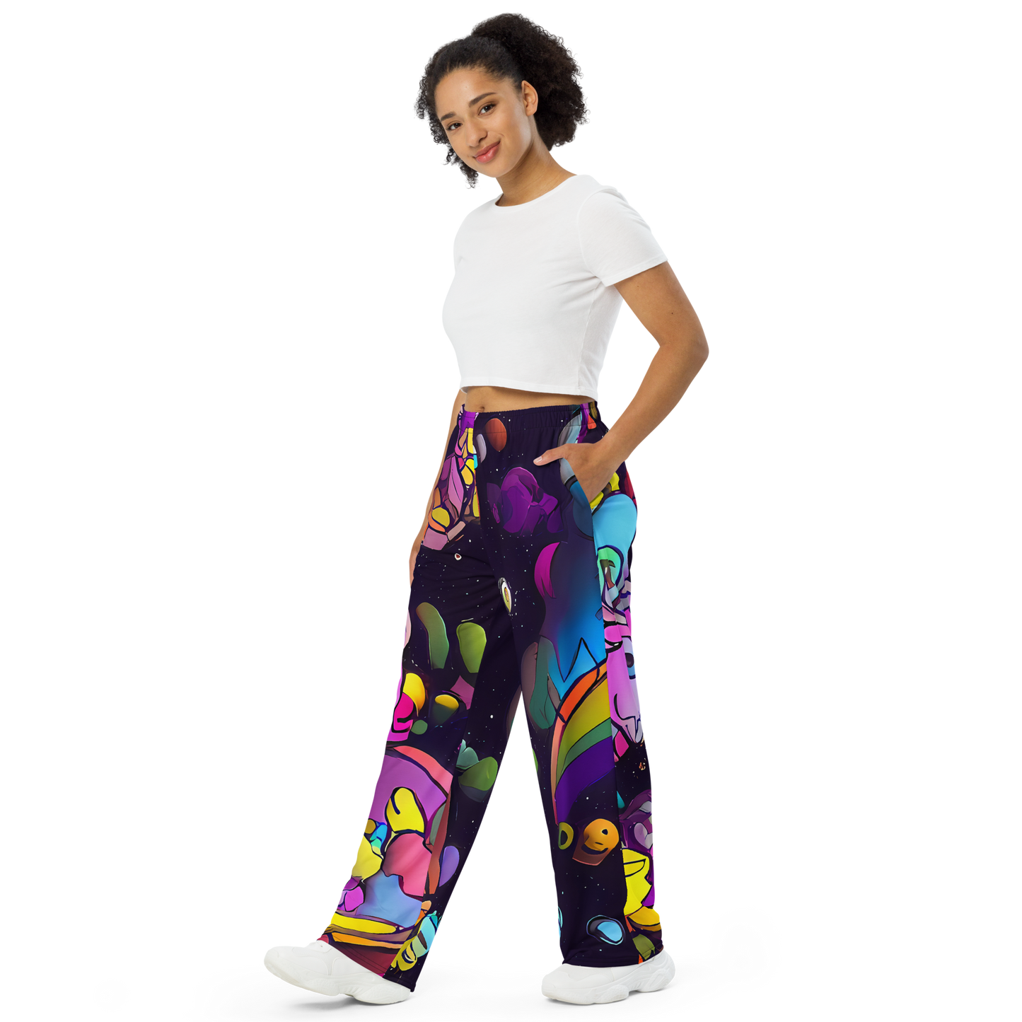 Wide-Leg Pants - Galactic Playground