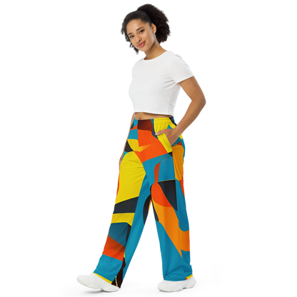 Wide-Leg Pants - Fragmented Rhapsody