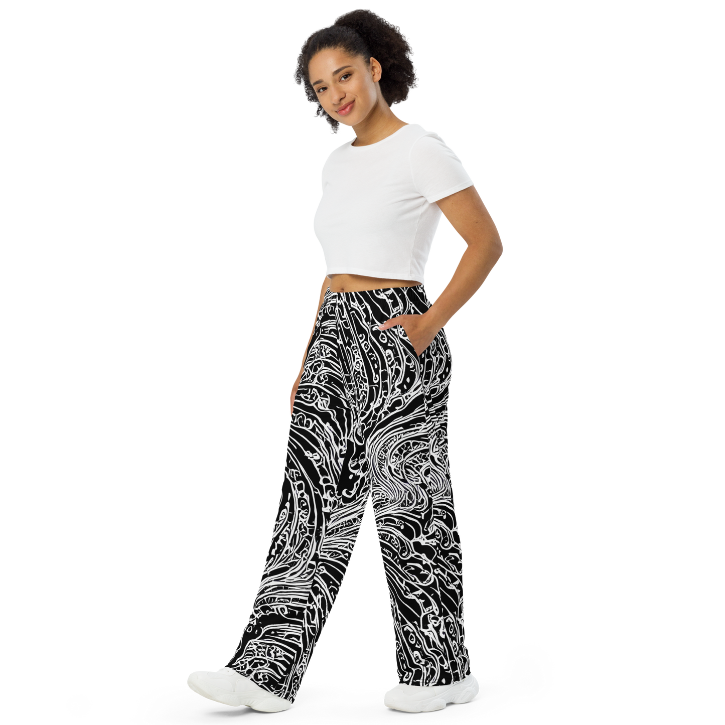 Wide-Leg Pants - Stellar Tsunami