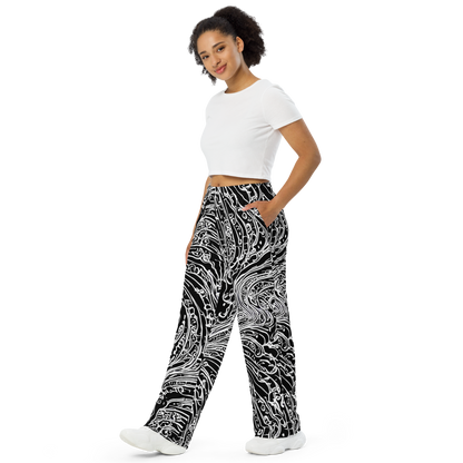 Wide-Leg Pants - Stellar Tsunami