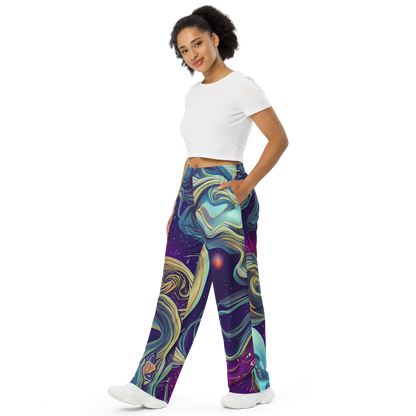 Wide-Leg Pants - Stellar Waves