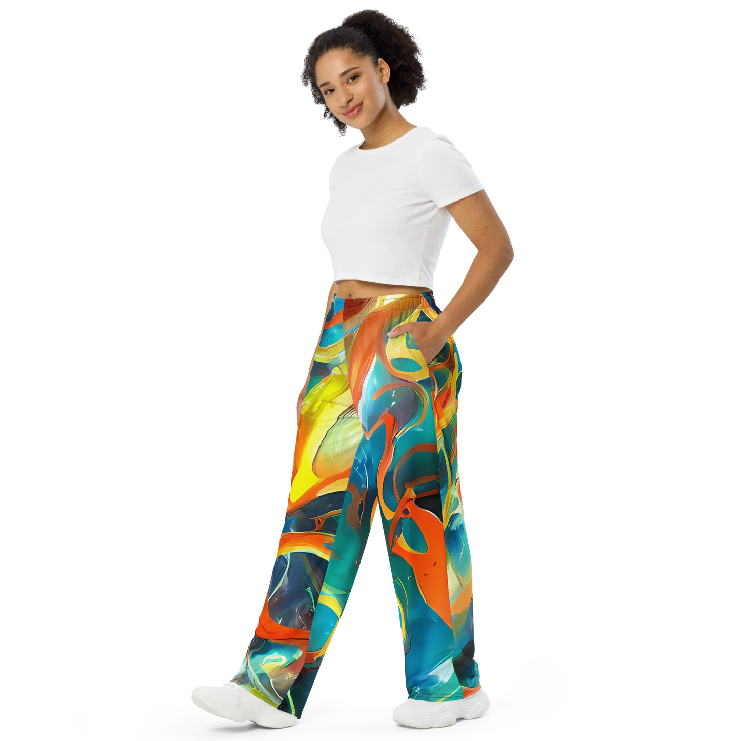 Wide-Leg Pants - Cecily’S Swirl