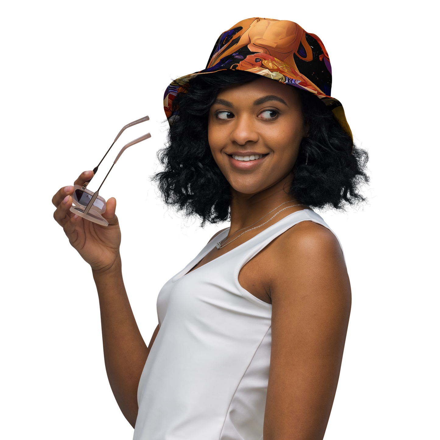 Reversible Bucket Hat - Blooming Cosmos