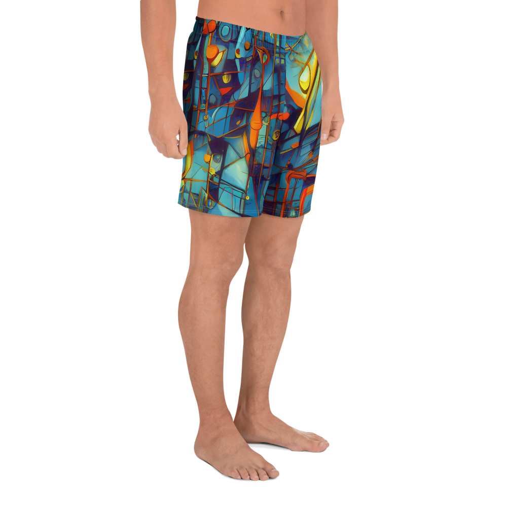 Men's Athletic Shorts - Abstract Eddy