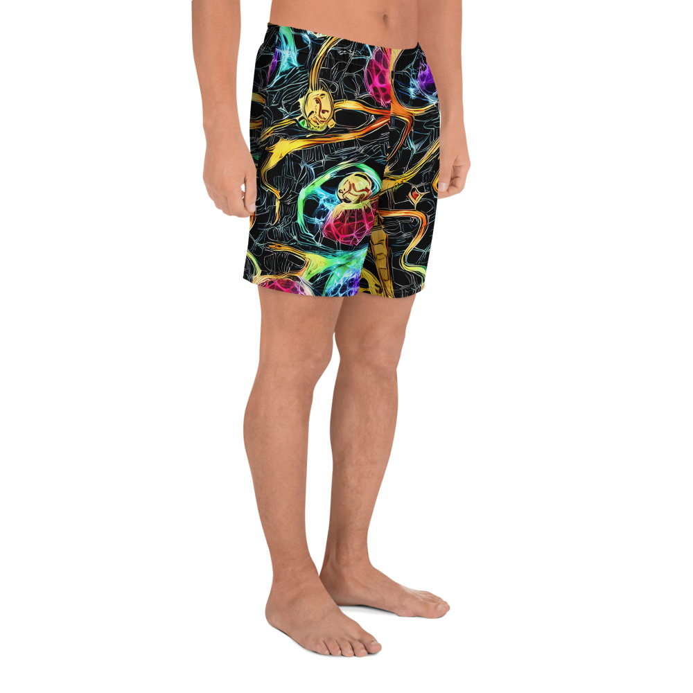 Men's Athletic Shorts - Psychedelic Pulsar