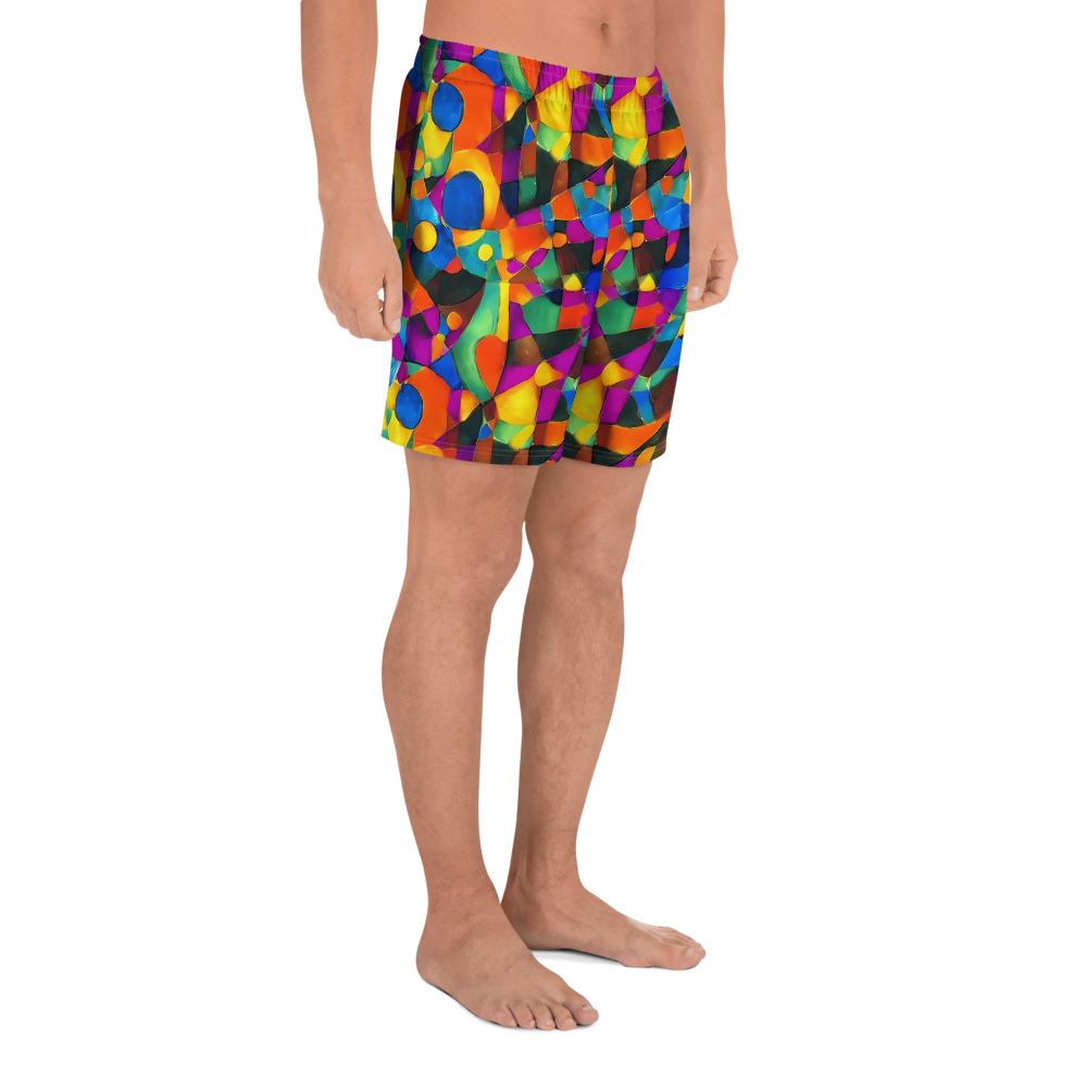 Men's Athletic Shorts - Galactic Jigsaw