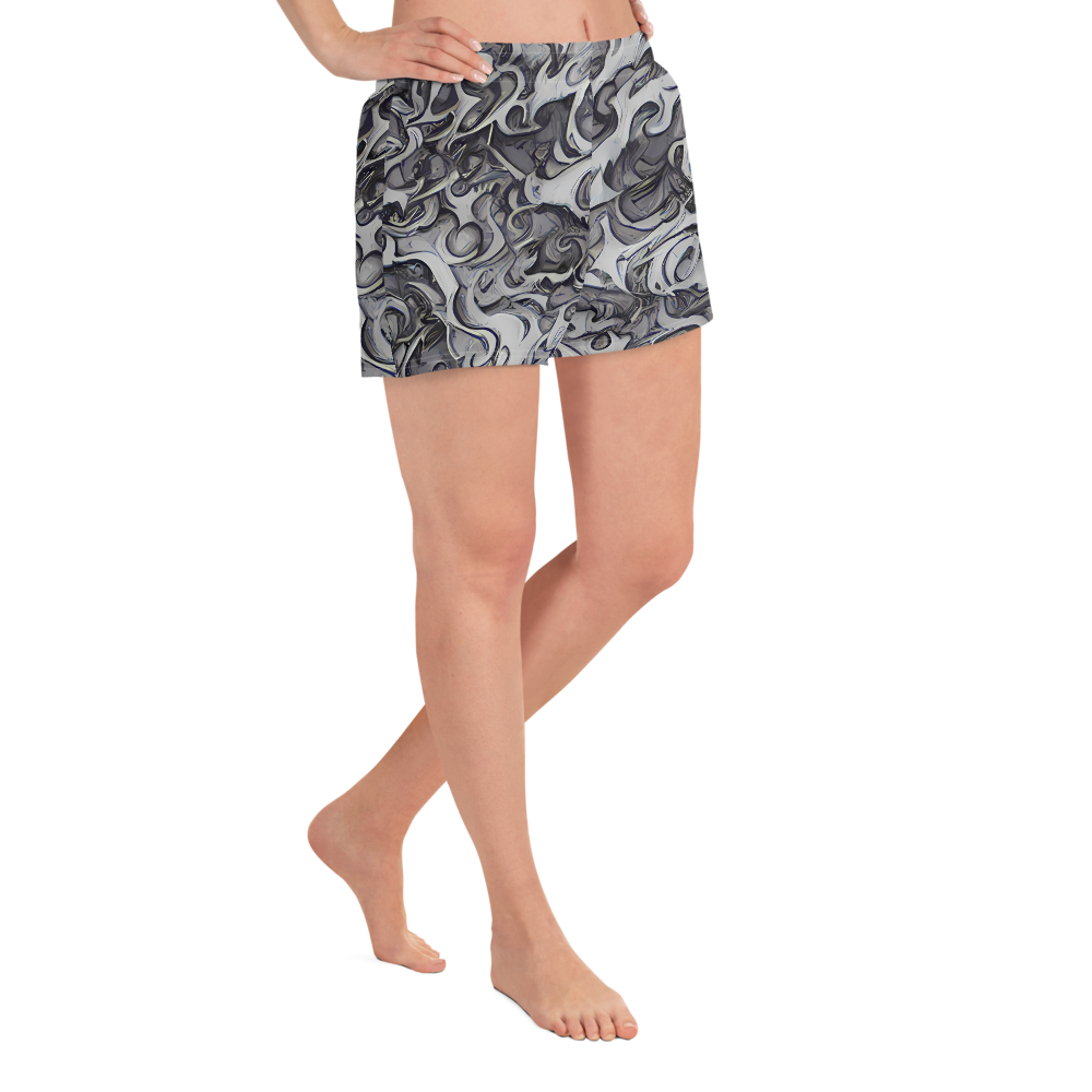 Women’s Athletic Shorts - Mashburn Swirls