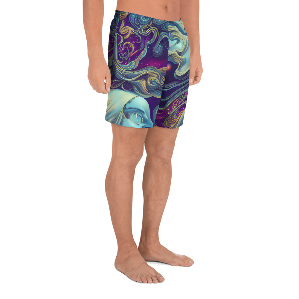 Men's Athletic Shorts - Stellar Waves