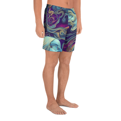 Men's Athletic Shorts - Stellar Waves