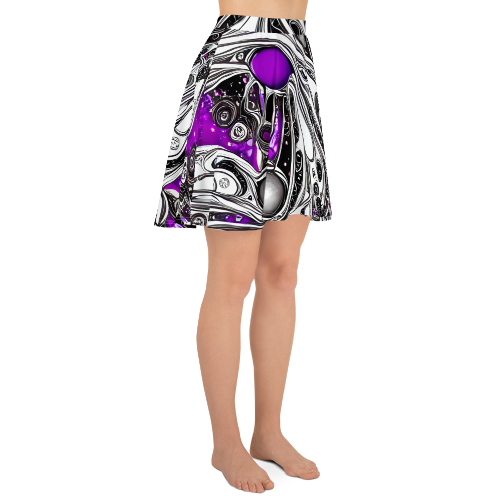 Skater Skirt - Neo-Noir Waves