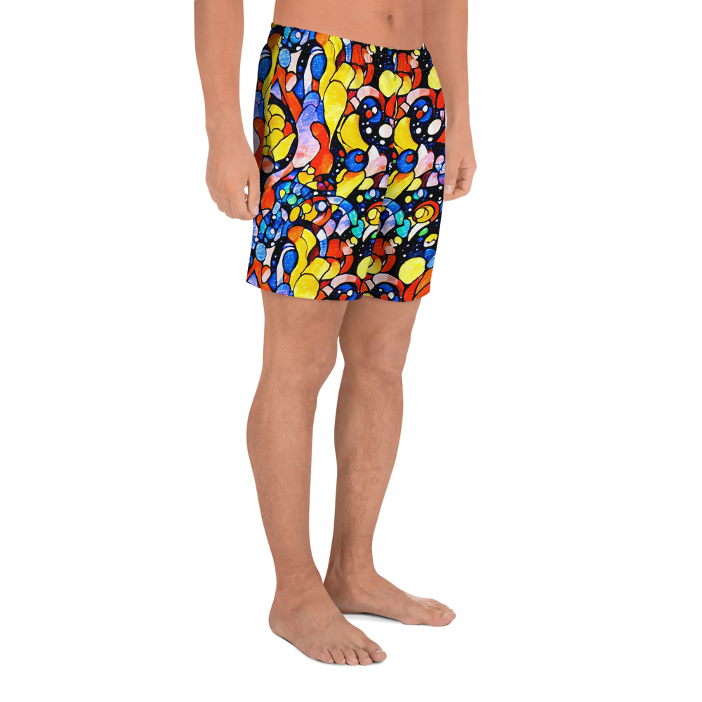 Men's Athletic Shorts - Supernova Symphony