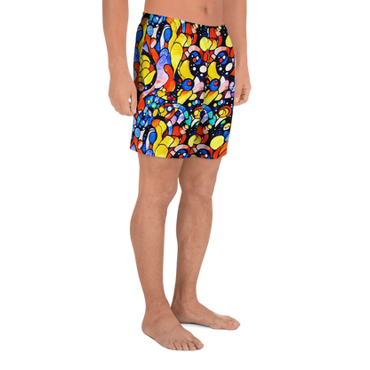 Men's Athletic Shorts - Supernova Symphony