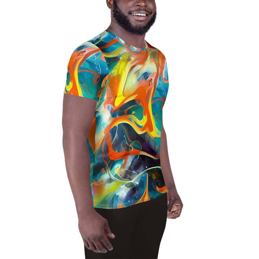 Men's Athletic T-Shirt - Cecily’S Swirl