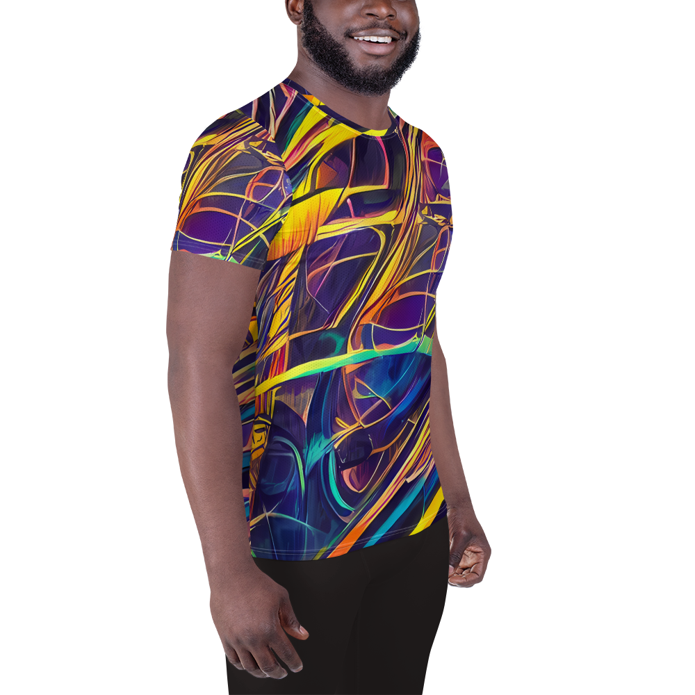 Men's Athletic T-Shirt - Vector Rhapsody