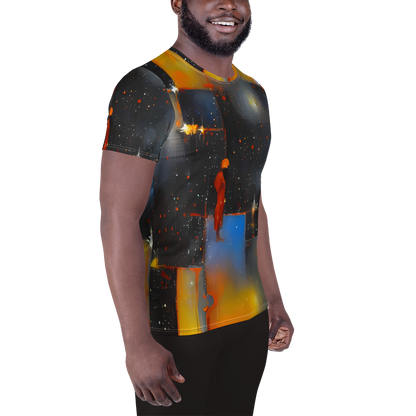 Men's Athletic T-Shirt - Monet's Matrix
