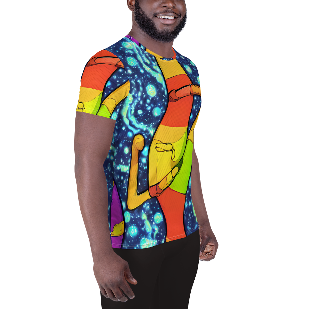 Men's Athletic T-Shirt - Cosmic Siblings