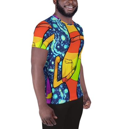 Men's Athletic T-Shirt - Cosmic Siblings