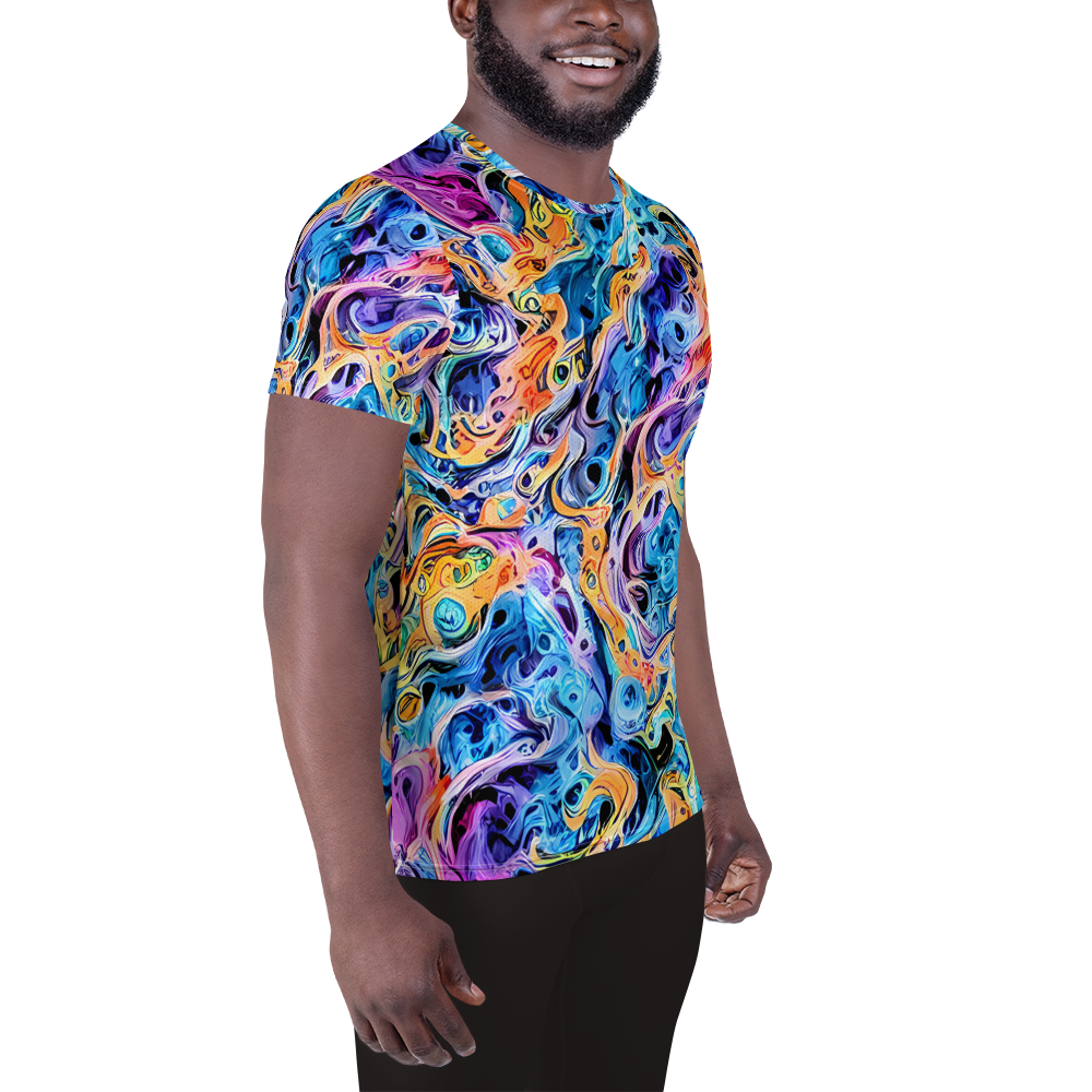 Men's Athletic T-Shirt - Rococo Vortex